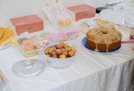 Gathering Breakfast for staff