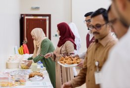 Gathering Breakfast for staff