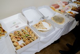 Gathering Breakfast for staff