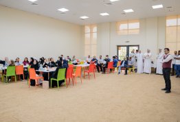 Gathering Breakfast for staff